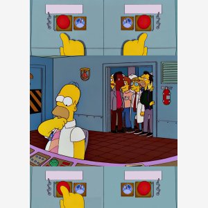 The  Simpson   Homer   Choise Button Choix Bouton Centrake Nucleaire